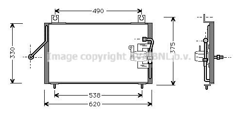 AVA QUALITY COOLING kondensatorius, oro kondicionierius KA5003